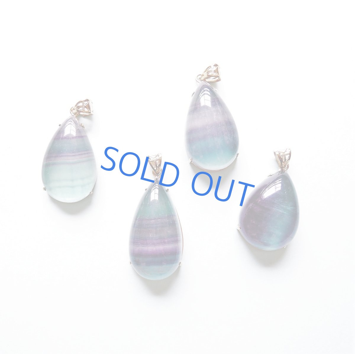 画像8: 【1点もの・フレームH】超大粒　マルチフローライト　ペンダント　革コード約90センチネックレス (8)