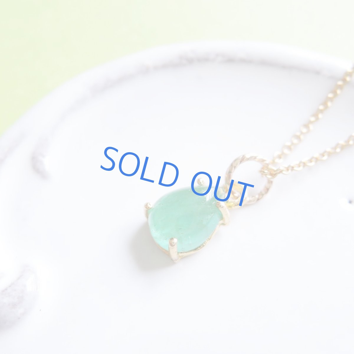 画像8: 【残りC】ブラジル産　エメラルド　フレーム　14KGFネックレス40cm (8)