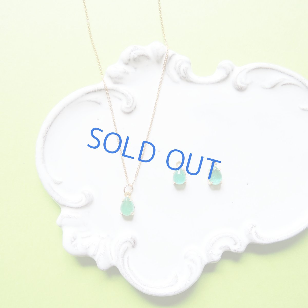 画像4: 【残りC】ブラジル産　エメラルド　フレーム　14KGFネックレス40cm (4)