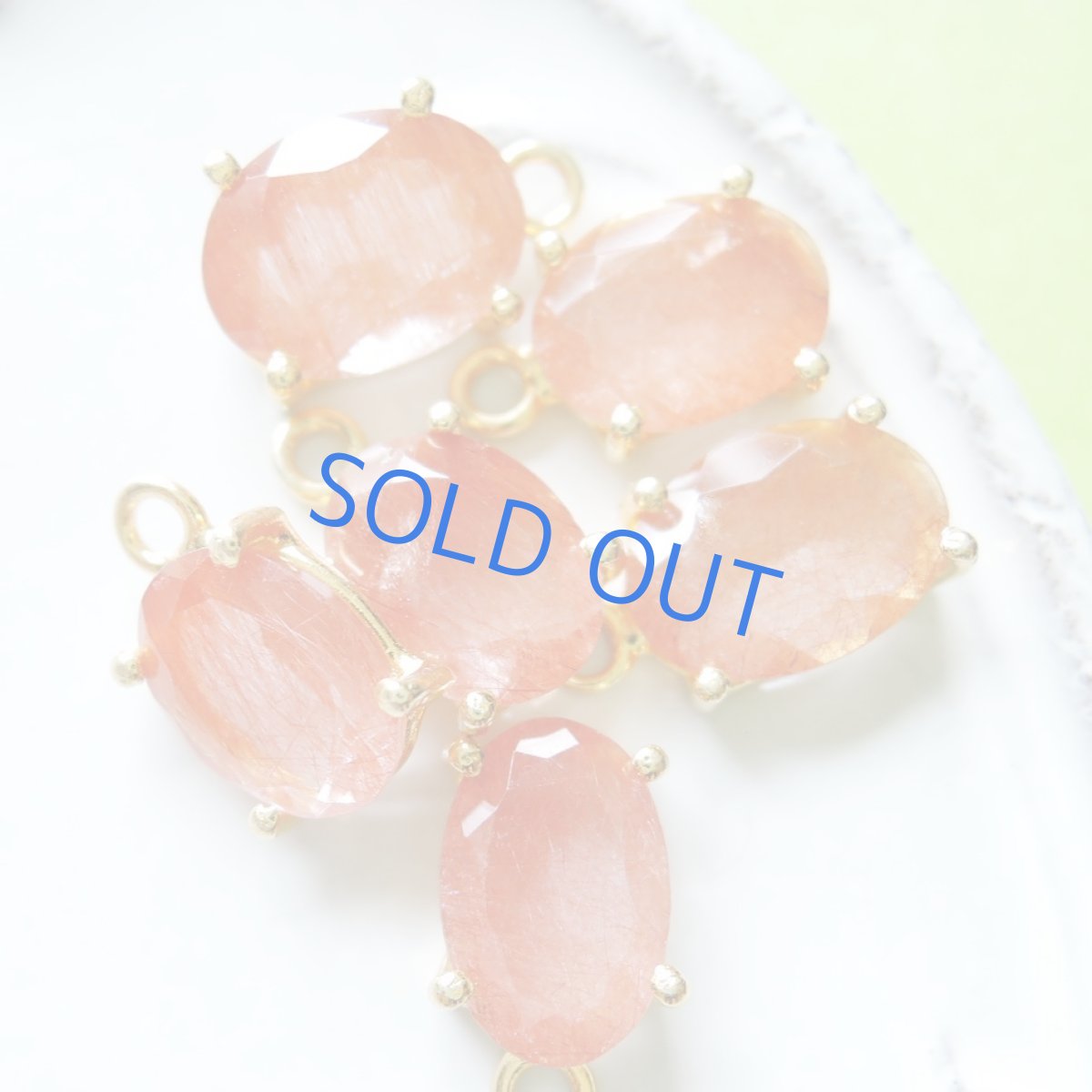 画像2: 【残り1】まるでオレンジジュレ♪ ラビットファー オレンジルチル 宝石ジェム 14KGFネックレス40cm (2)