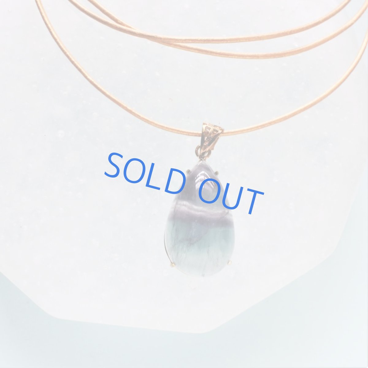 画像5: 【1点もの・フレームA】超大粒　マルチフローライト　ペンダント　革コード約90センチネックレス (5)