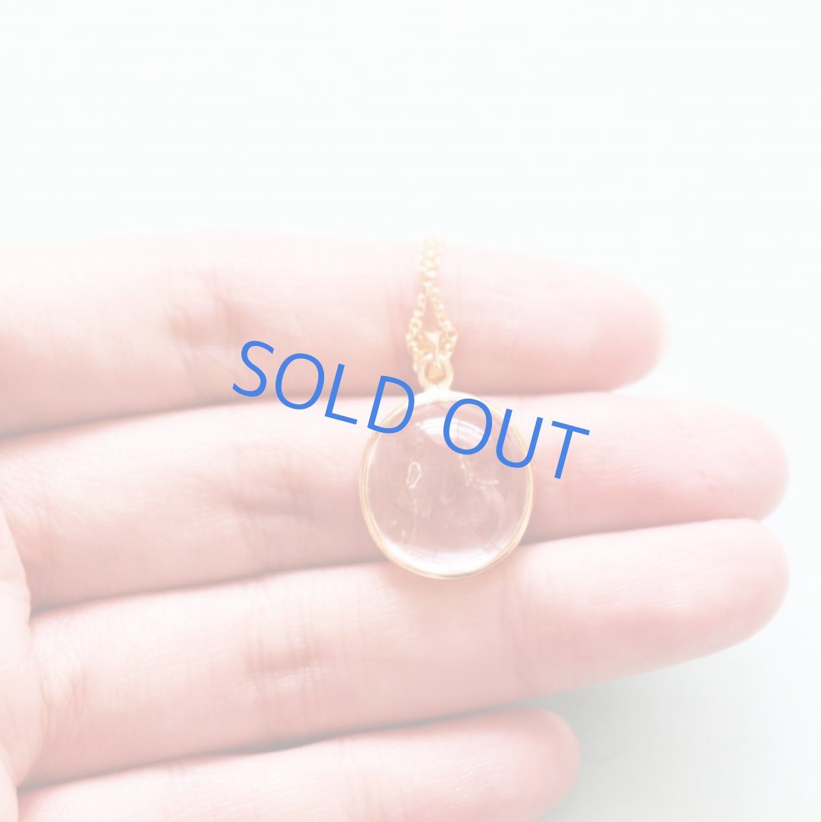 画像3: 【1点もの・A】希少石！水入り水晶（クリスタル）　ペンダントネックレス　14KGFネックレス50cm (3)