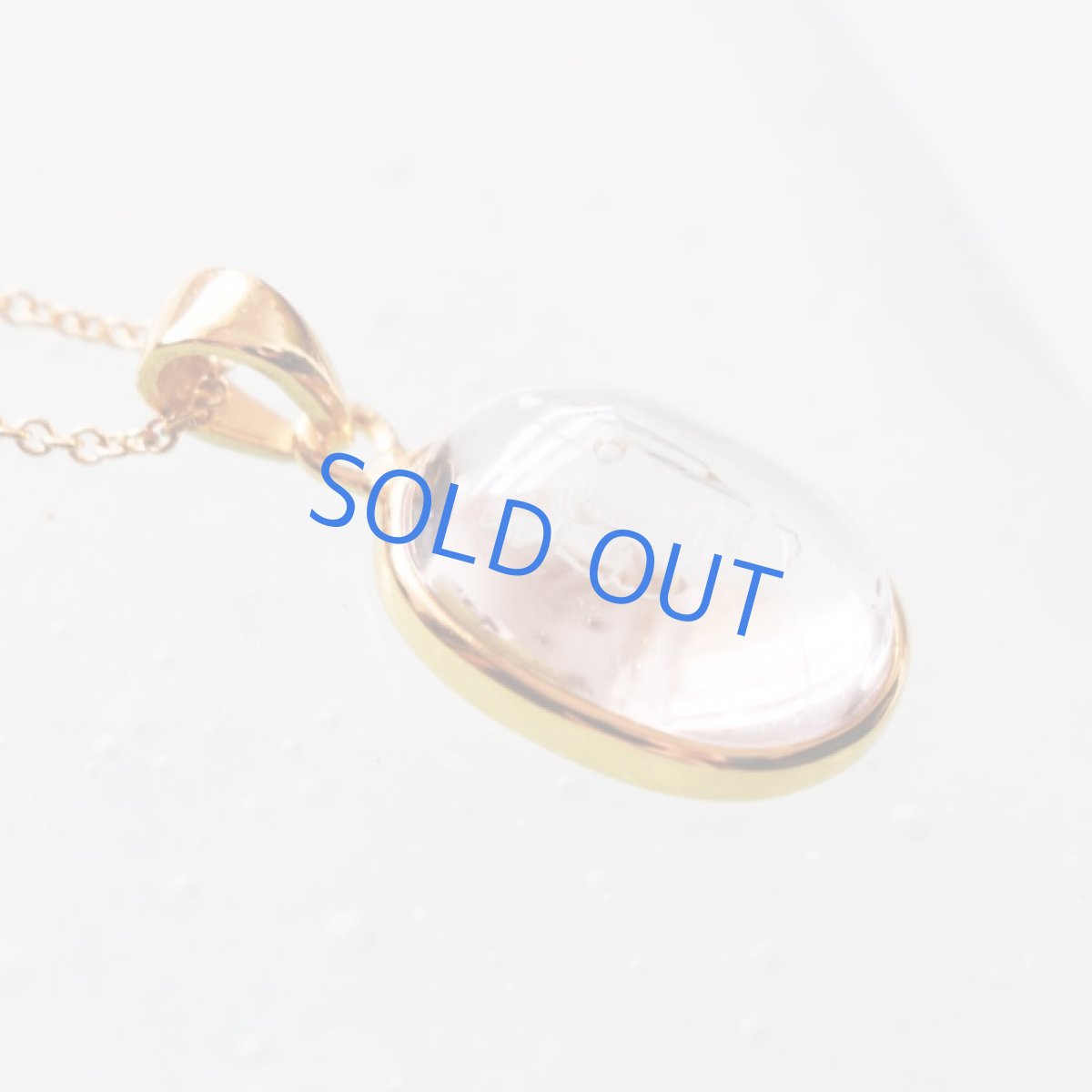 画像3: 【1点もの・B】希少石！水入り水晶（クリスタル）　ペンダントネックレス　14KGFネックレス50cm (3)