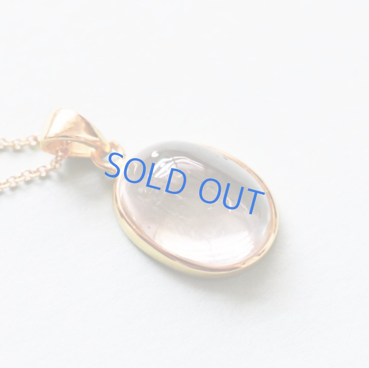 画像5: 【1点もの・B】希少石！水入り水晶（クリスタル）　ペンダントネックレス　14KGFネックレス50cm (5)