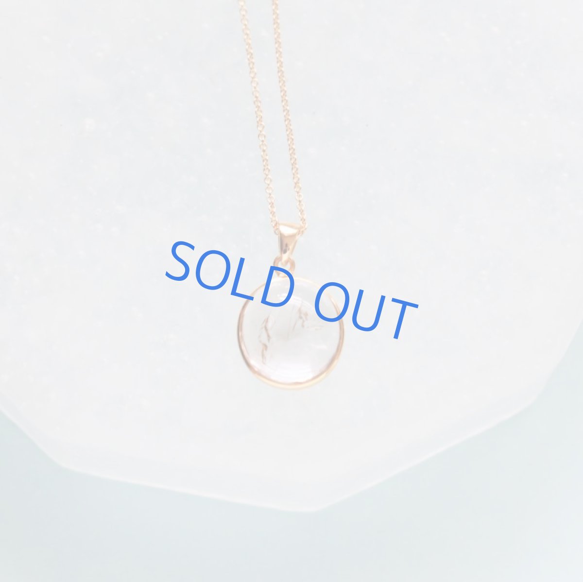 画像4: 【1点もの・A】希少石！水入り水晶（クリスタル）　ペンダントネックレス　14KGFネックレス50cm (4)