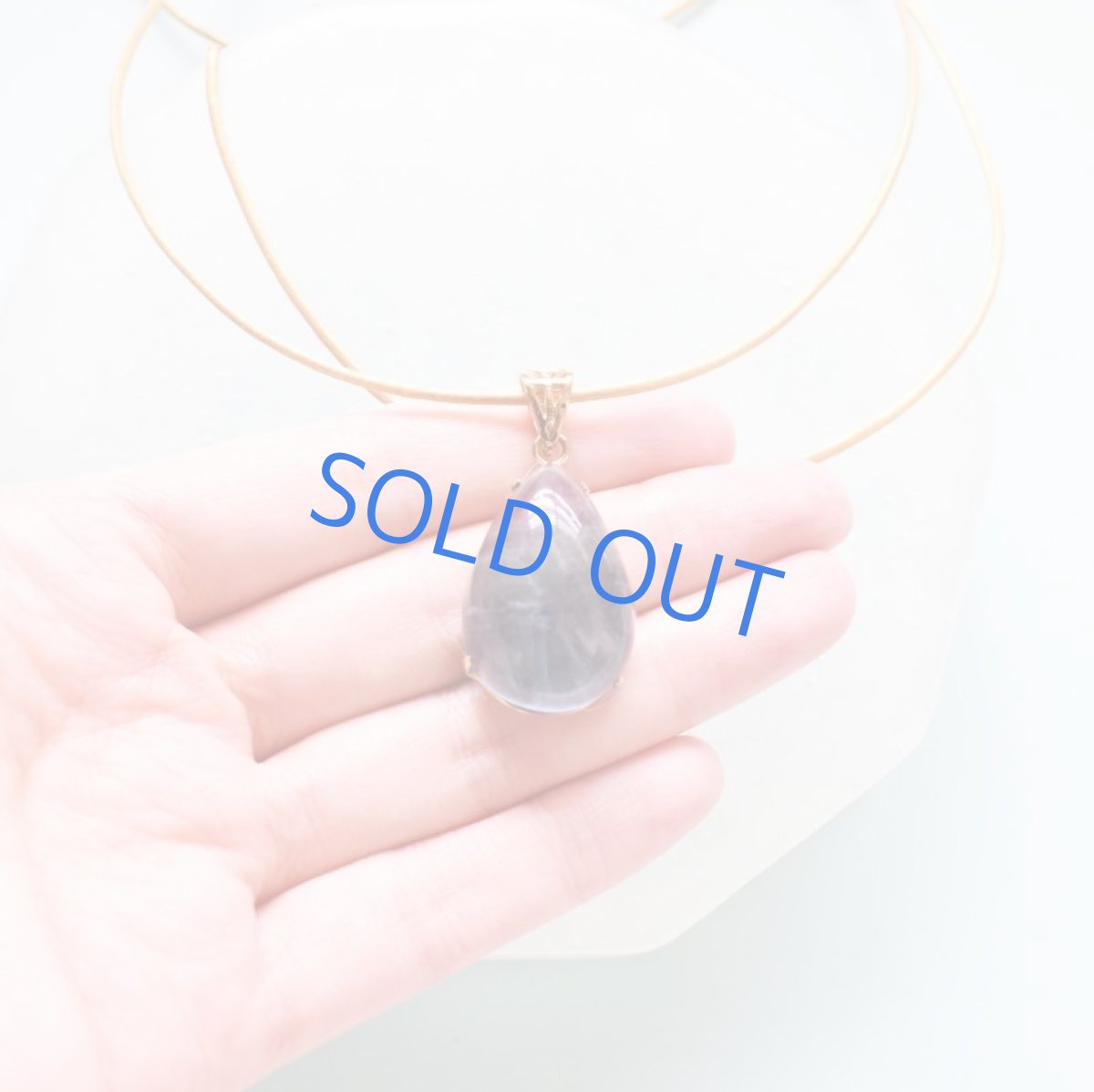 画像3: 【1点もの・フレームB】超大粒　マルチフローライト　ペンダント　革コード約90センチネックレス (3)