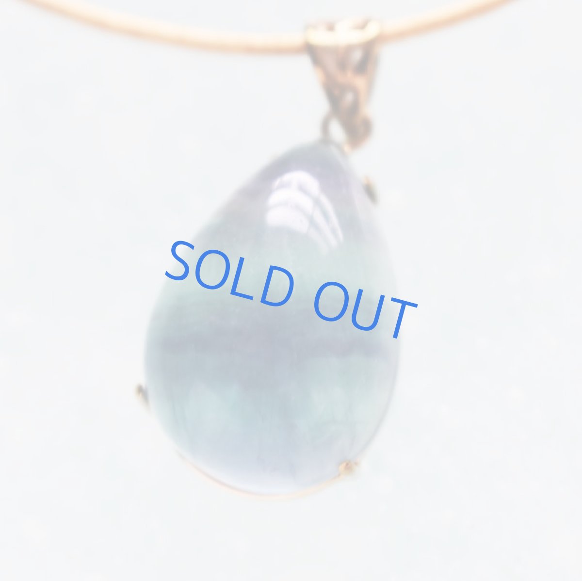 画像2: 【1点もの・フレームB】超大粒　マルチフローライト　ペンダント　革コード約90センチネックレス (2)