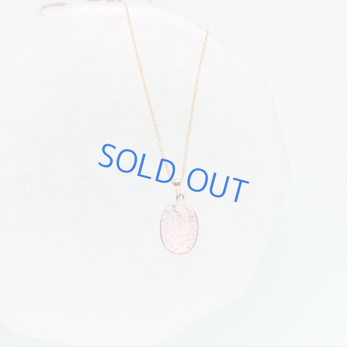 画像2: 半額SALE【1点もの・A】希少石　レピドクロサイト　インクォーツ（ファイヤークォーツ）　カボション　サージカルステンレス50cmネックレス (2)