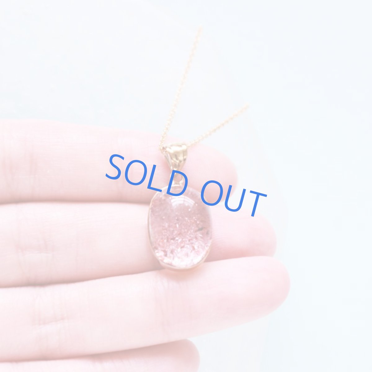 画像6: 【1点もの・C】希少石　レピドクロサイト　インクォーツ（ファイヤークォーツ）　カボション　サージカルステンレス50cmネックレス (6)