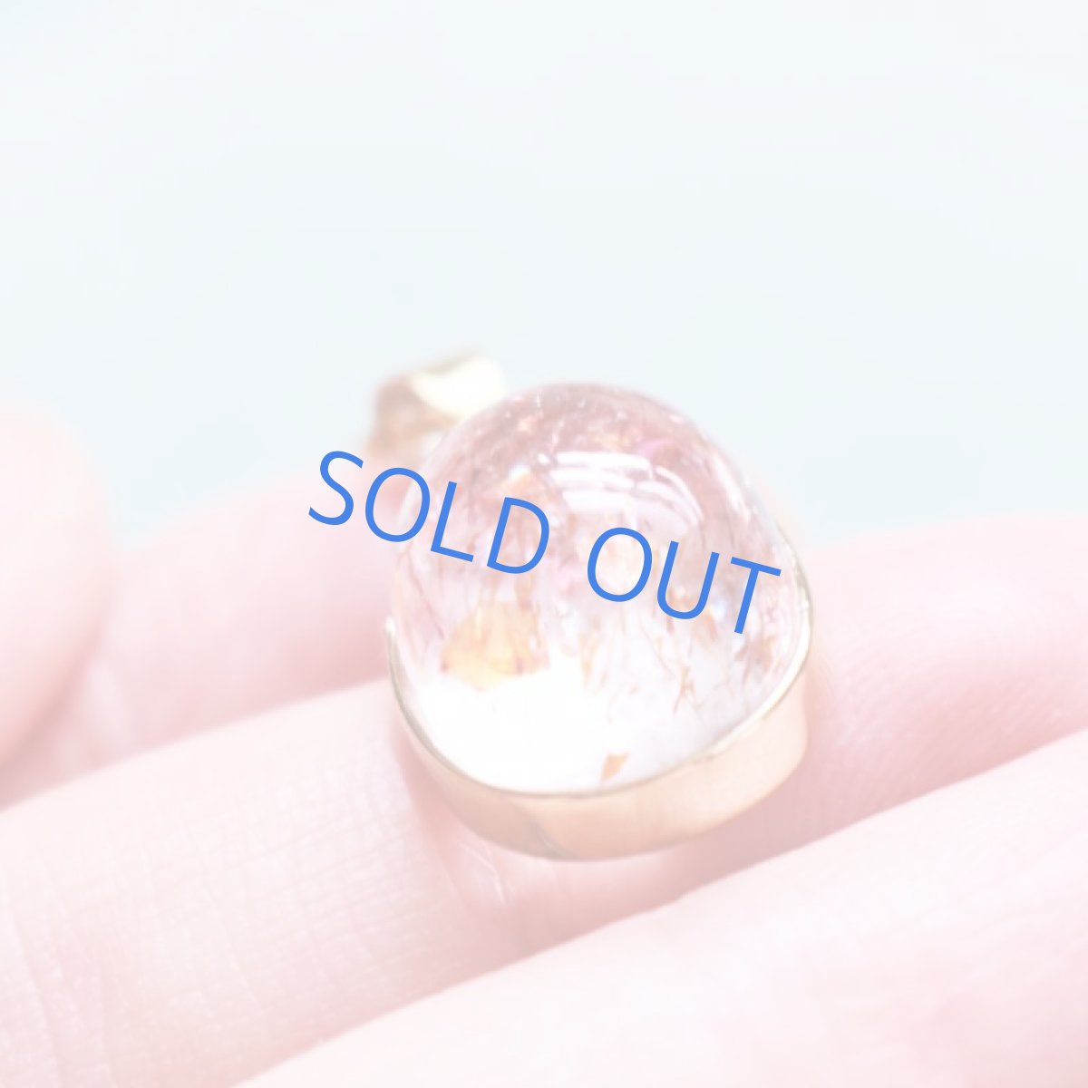 画像5: 【1点もの・B】希少石　レピドクロサイト　インクォーツ（ファイヤークォーツ）　カボション　14KGF50cmネックレス (5)