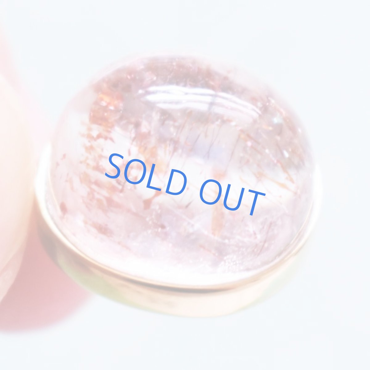 画像2: 【1点もの・B】希少石　レピドクロサイト　インクォーツ（ファイヤークォーツ）　カボション　14KGF50cmネックレス (2)