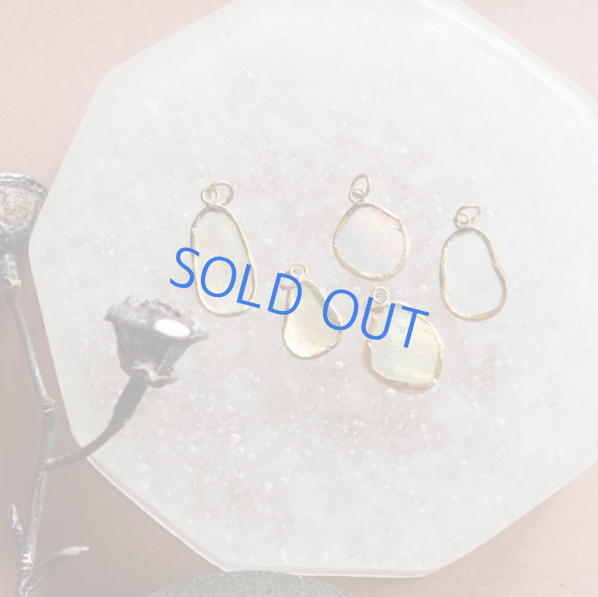 画像9: 【1点もの・D】希少！　古代ローマングラス　フレームペンダント　14kgf約50cmチェーンネックレス (9)