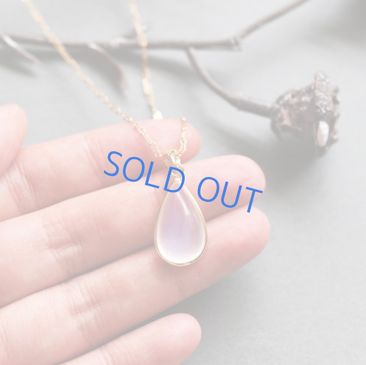 画像3: 【1点もの・ティアC】AAA　ロイヤルブルームーンストーン（ペリステライト）　約50センチ14KGFネックレス  (3)