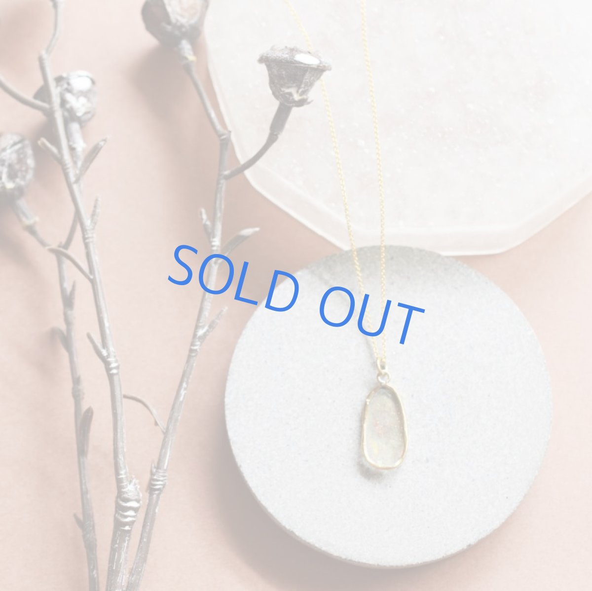 画像4: 【1点もの・A】希少！　古代ローマングラス　フレームペンダント　14kgf約50cmチェーンネックレス (4)