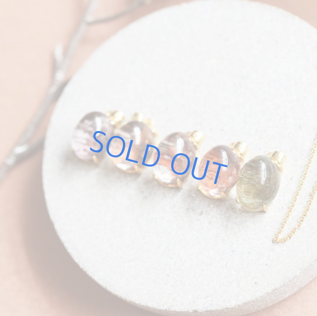 画像2: 【再入荷!】AAA ガーデンクォーツ オーバルカボション 約40cmサージカルステンレスネックレス (2)