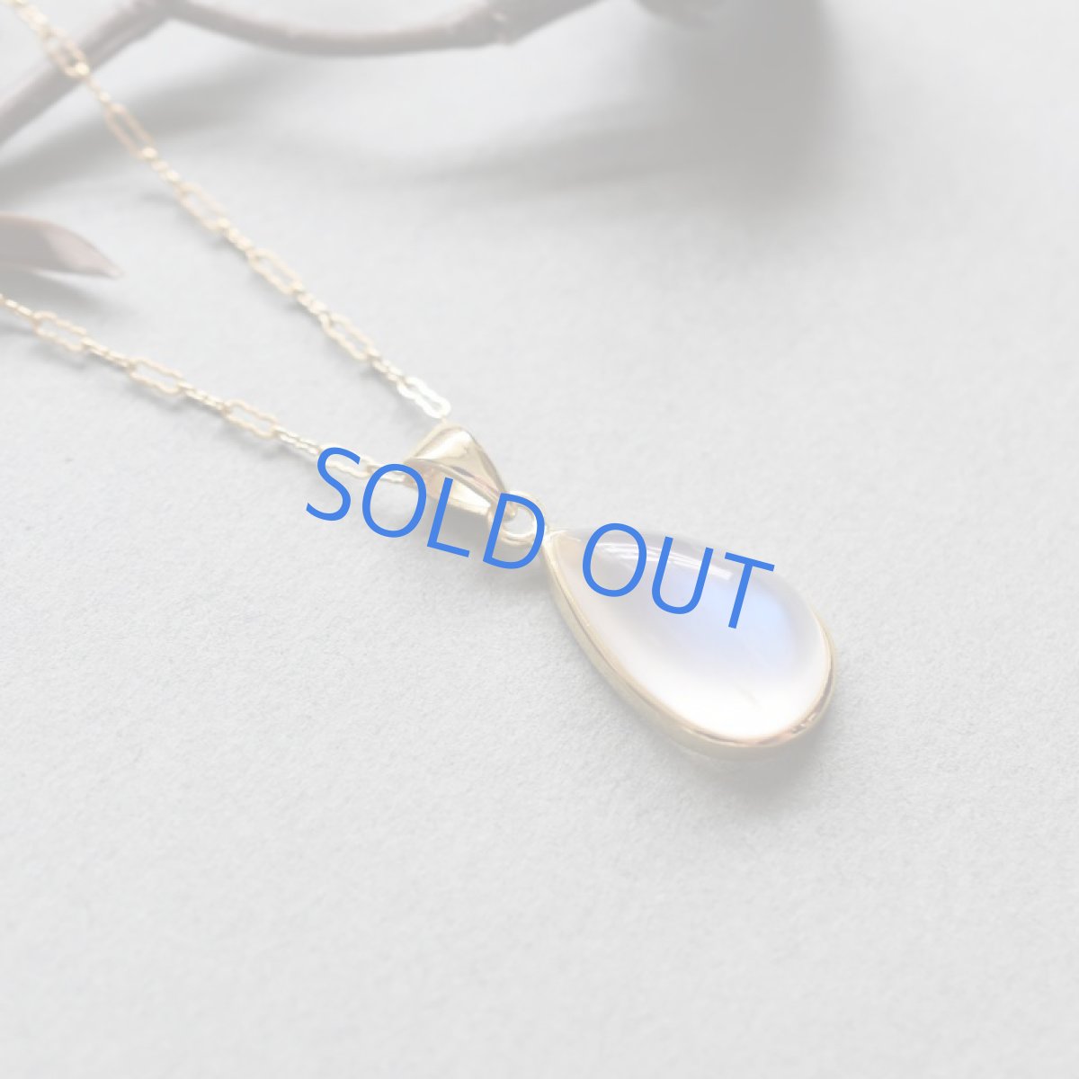 画像4: 【1点もの・ティアC】AAA　ロイヤルブルームーンストーン（ペリステライト）　約50センチ14KGFネックレス  (4)