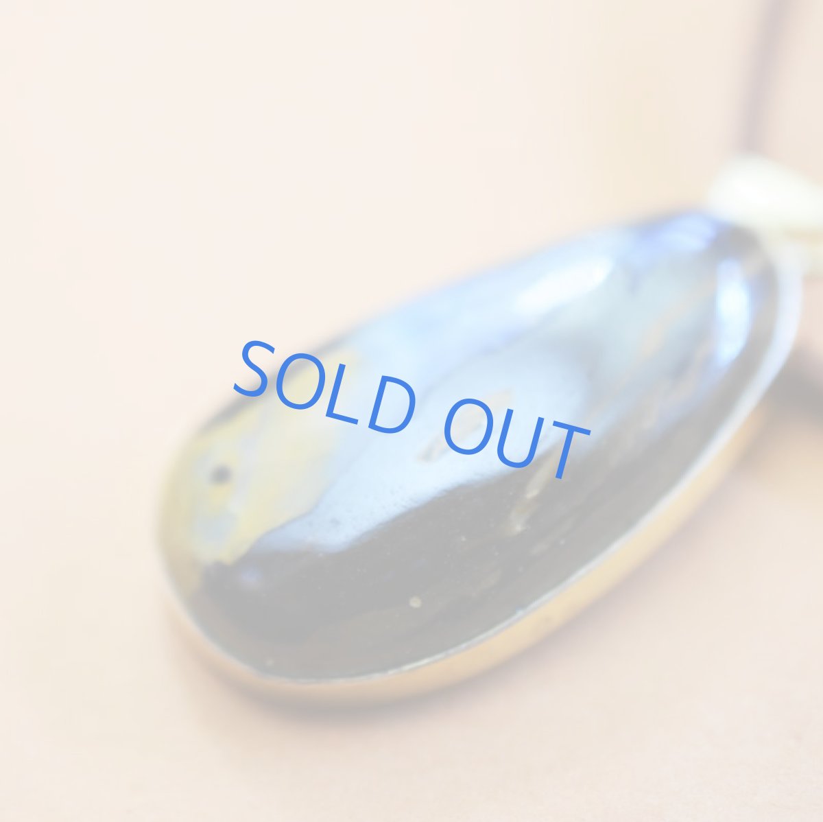 画像5: 半額SALE【1点もの・A】特大サイズ　ボルダーオパール　ペンダント　鹿革コードブラウンロングネックレス　約80cm (5)