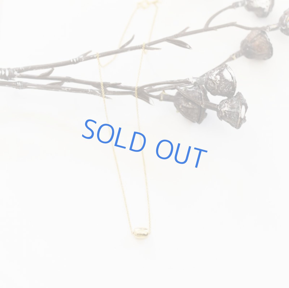 画像3: 【残り1】聖なる石 ゴールドカラー ギベオン隕石 豆型 14KGFネックレス40cm (3)