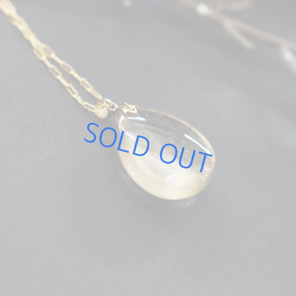 画像4: 【1点もの・C】ブラジル産ゴールドルチルクォーツ ペンダント 14kgf約50cmネックレス (4)