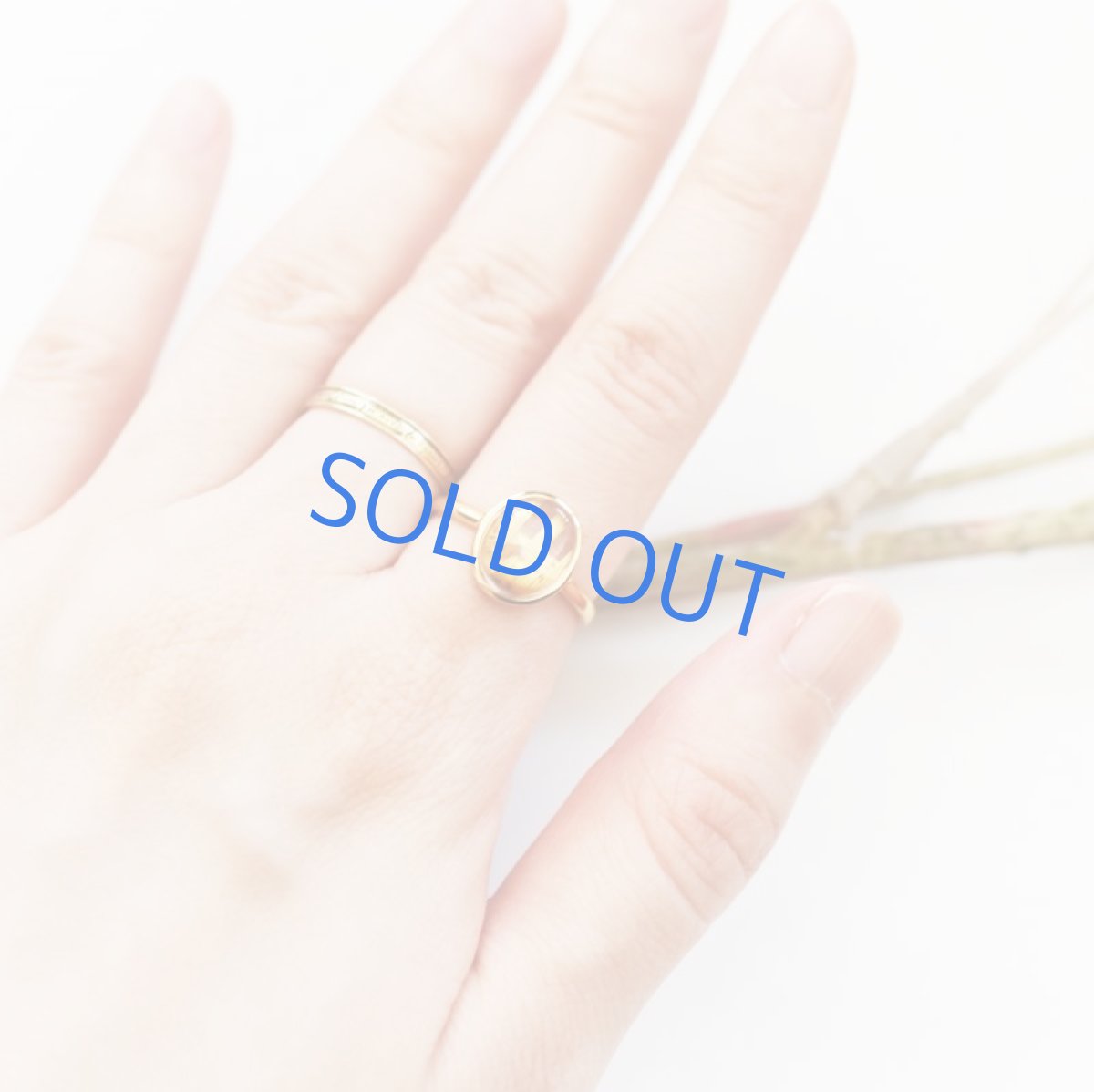 画像9: 【C・フリーサイズ】タイチンルチルクォーツ ゴールドリング(指輪) (9)