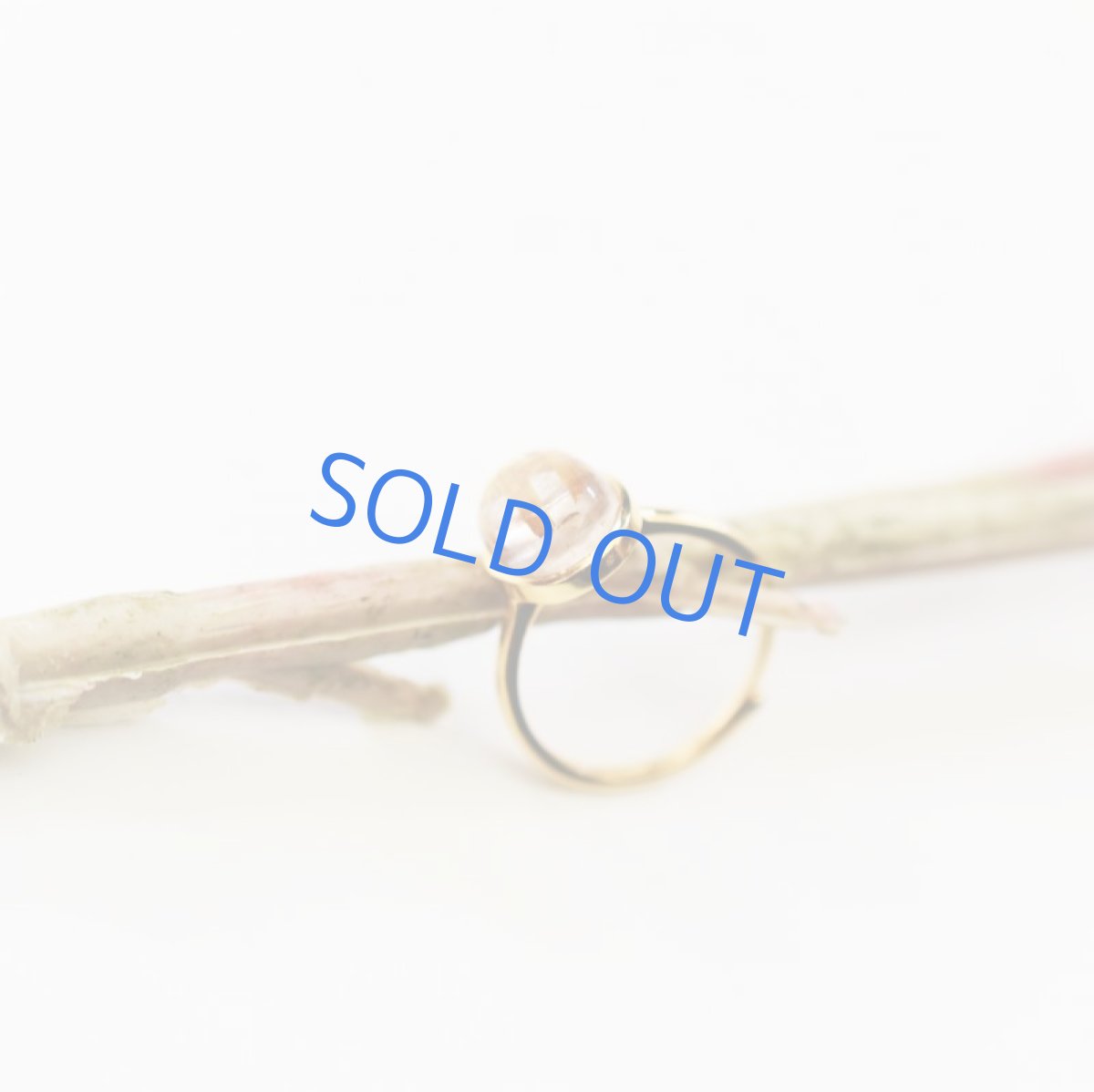 画像4: 【C・フリーサイズ】タイチンルチルクォーツ ゴールドリング(指輪) (4)