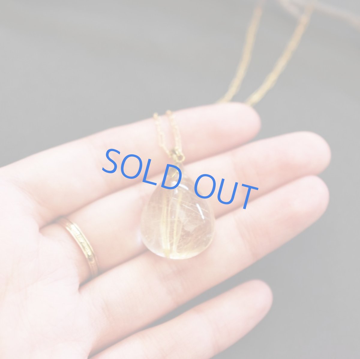 画像6: 【1点もの・D】ブラジル産ゴールドルチルクォーツ ペンダント 14kgf約50cmネックレス (6)