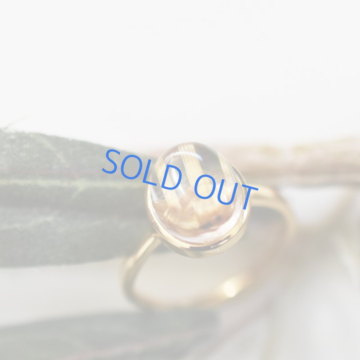 画像5: 【C・フリーサイズ】タイチンルチルクォーツ ゴールドリング(指輪) (5)