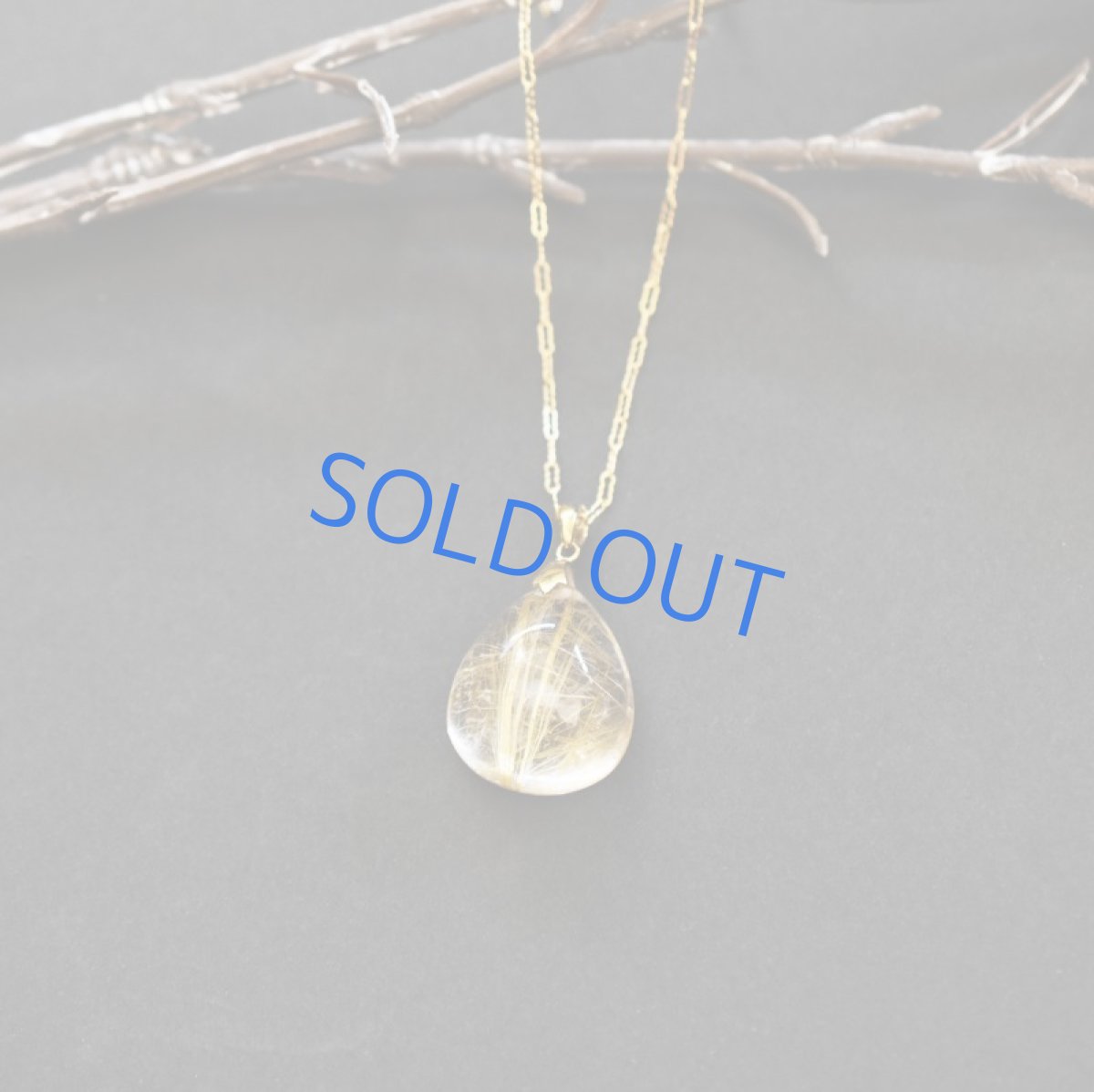 画像4: 【1点もの・D】ブラジル産ゴールドルチルクォーツ ペンダント 14kgf約50cmネックレス (4)