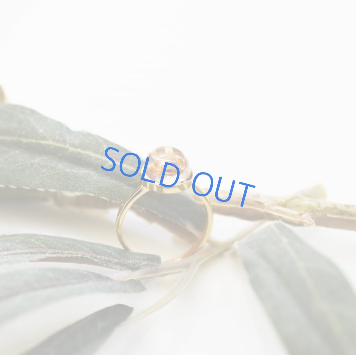 画像6: 【C・フリーサイズ】タイチンルチルクォーツ ゴールドリング(指輪) (6)