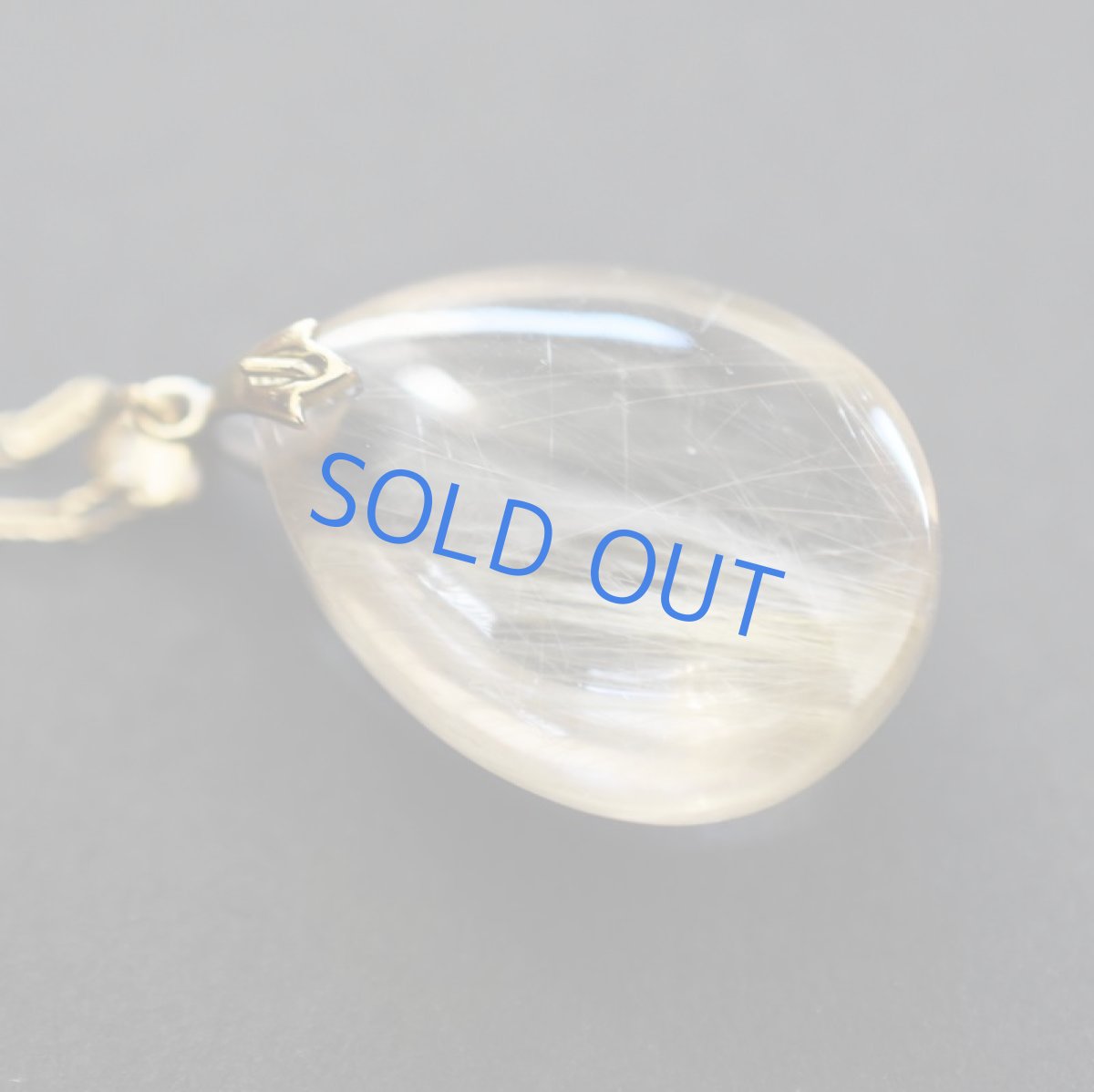 画像2: 【1点もの・C】ブラジル産ゴールドルチルクォーツ ペンダント 14kgf約50cmネックレス (2)