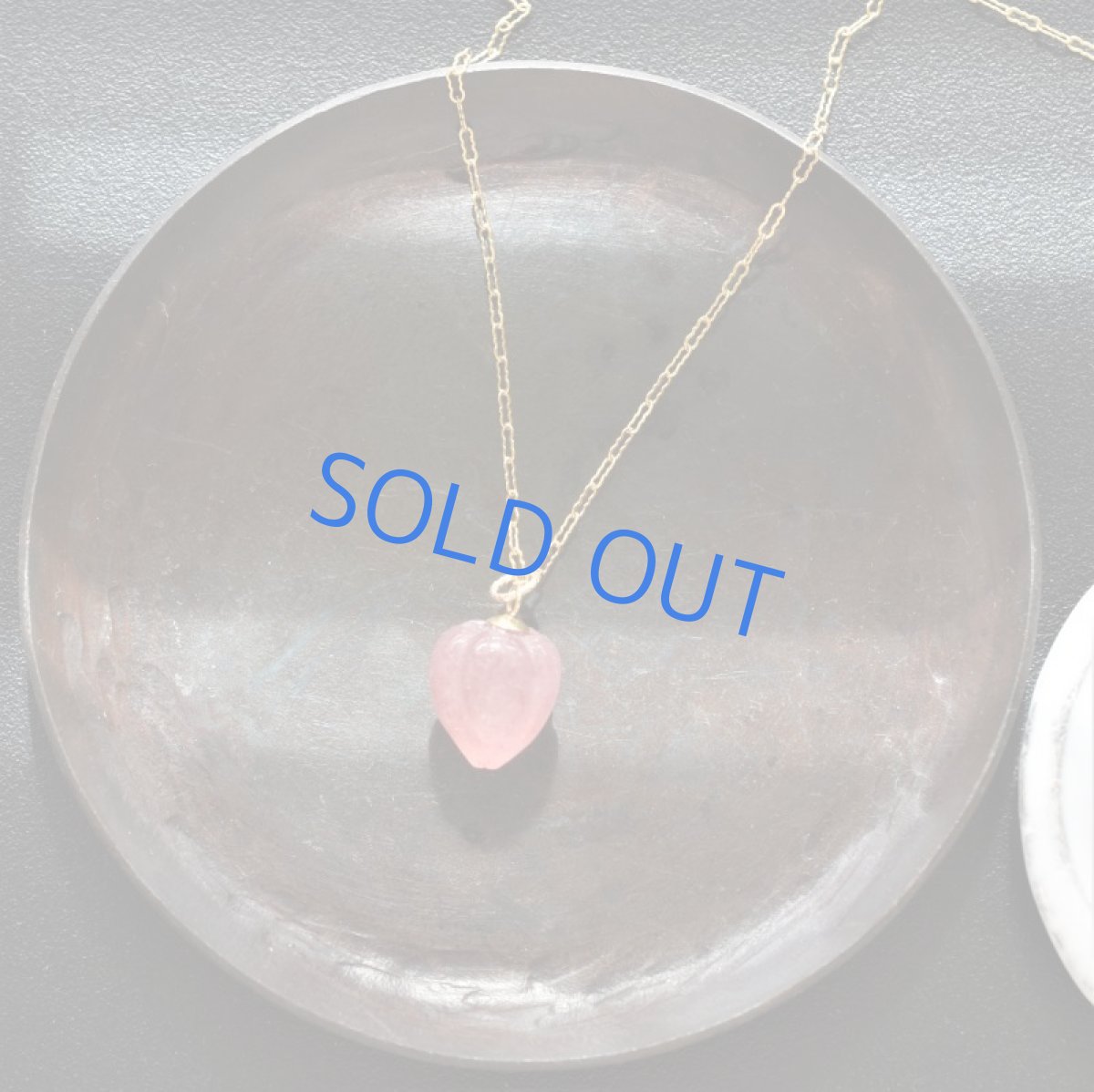 画像6: 【訳あり・残り2】ほおずき風 レッドアベンチュリン カービング 14KGFデザイン50cmネックレス (6)