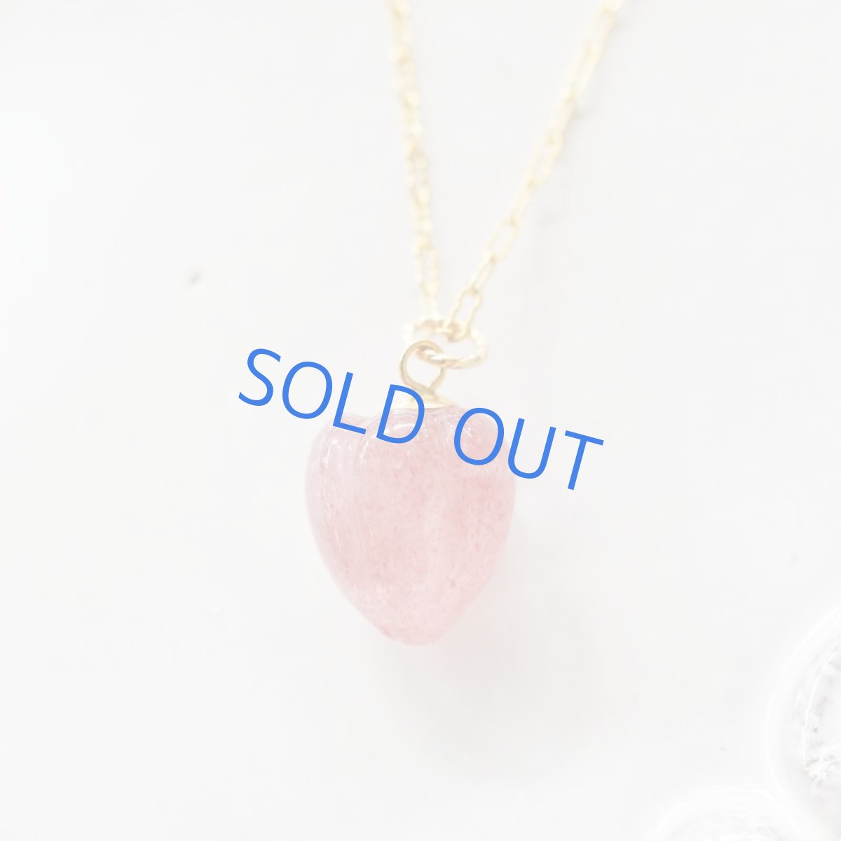 画像7: 【訳あり・残り2】ほおずき風 レッドアベンチュリン カービング 14KGFデザイン50cmネックレス (7)