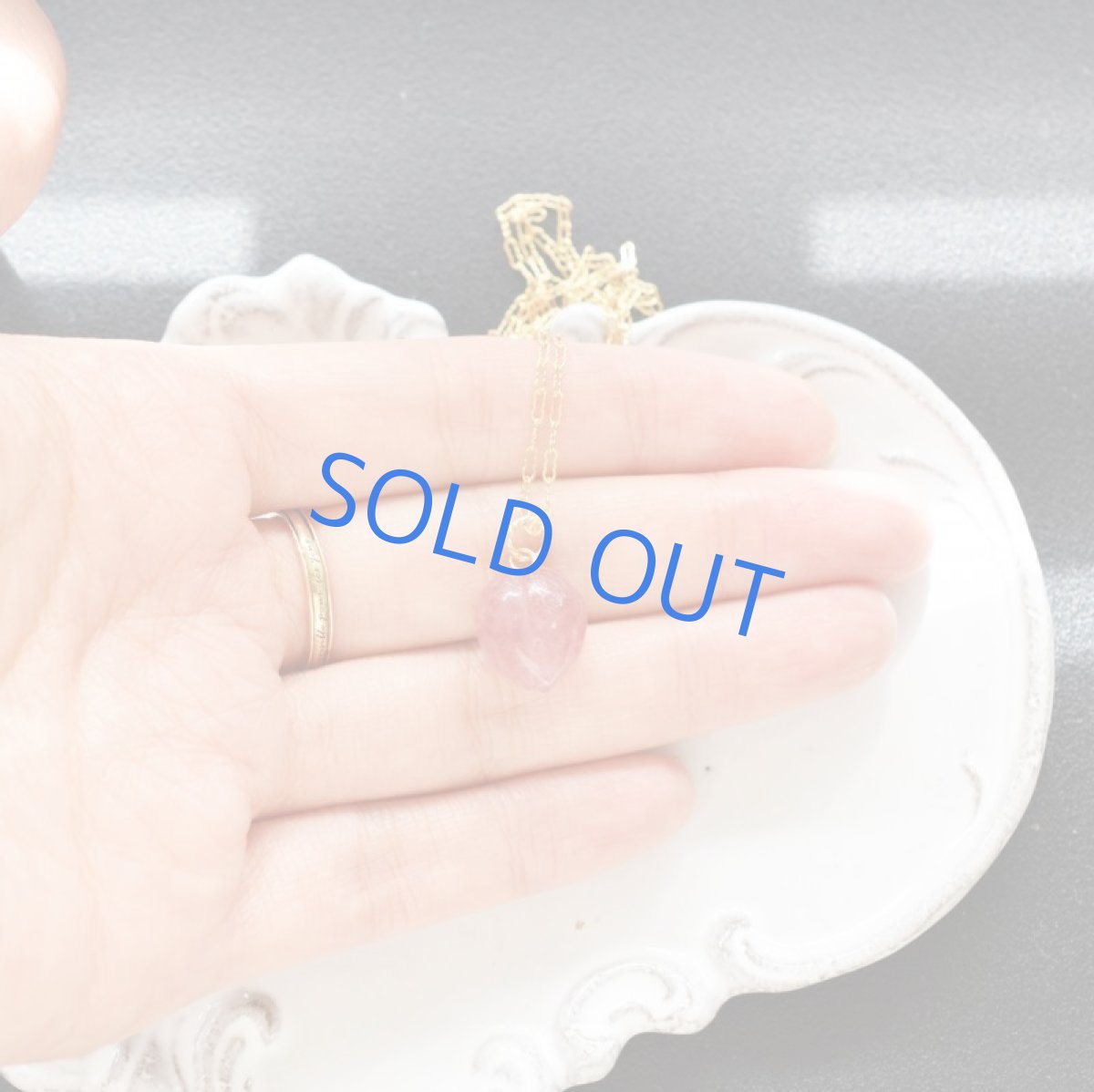 画像5: 【訳あり・残り2】ほおずき風 レッドアベンチュリン カービング 14KGFデザイン50cmネックレス (5)