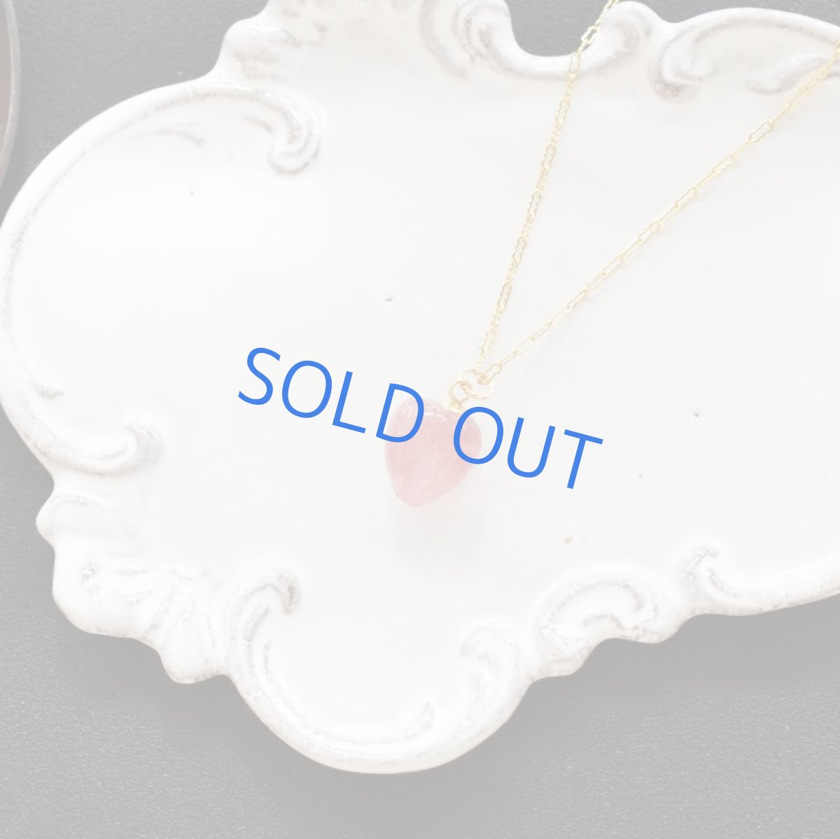 画像4: 【訳あり・残り2】ほおずき風 レッドアベンチュリン カービング 14KGFデザイン50cmネックレス (4)