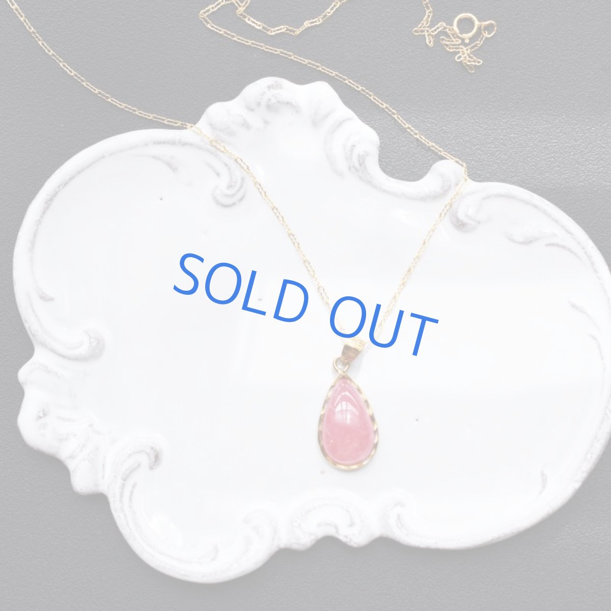 画像6: 【1点もの・D】大粒　アルゼンチン産インカローズ　カボション　14KGFデザイン50cmネックレス (6)