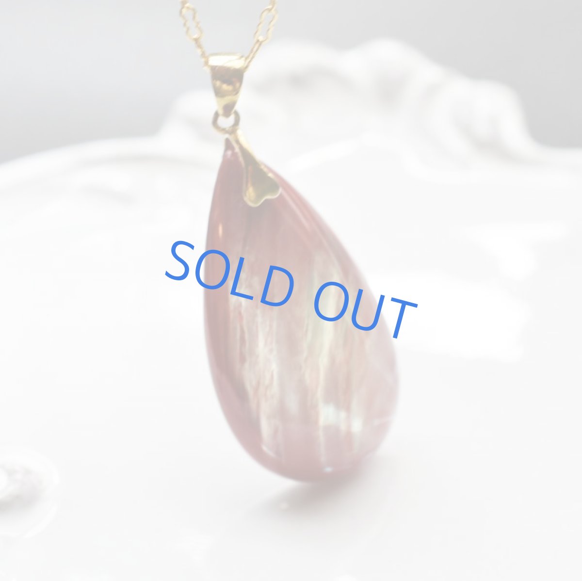 画像3: 【1点もの・A】超大粒 チベット産アンデシン フリーフォーム 14KGFデザイン50cmネックレス (3)