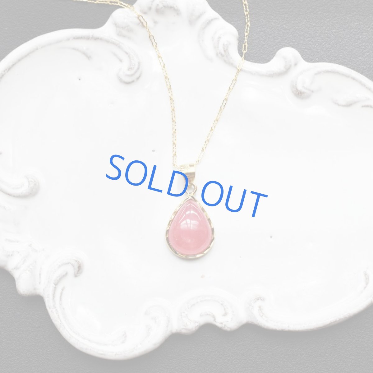 画像4: 【1点もの・B】大粒 アルゼンチン産インカローズ カボション 14KGFデザイン50cmネックレス (4)