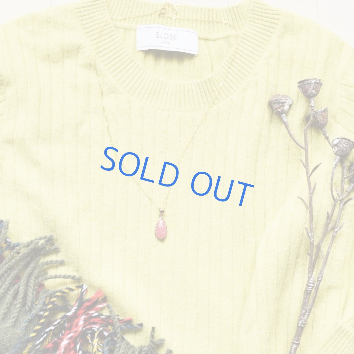 画像8: 【1点もの・D】大粒　アルゼンチン産インカローズ　カボション　14KGFデザイン50cmネックレス (8)