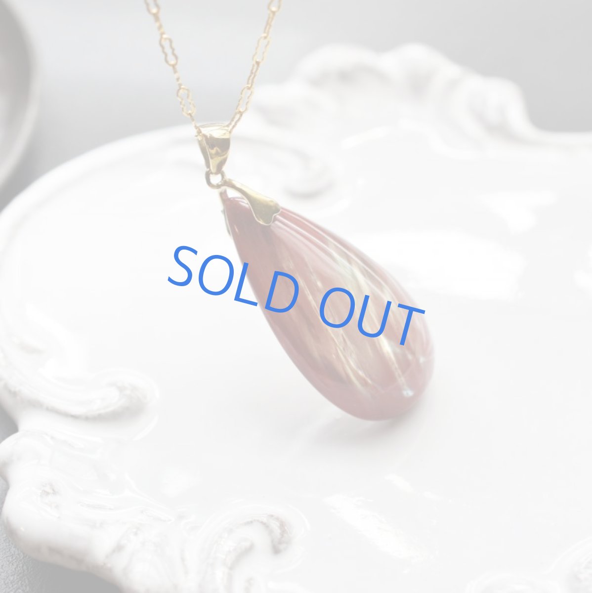 画像6: 【1点もの・A】超大粒 チベット産アンデシン フリーフォーム 14KGFデザイン50cmネックレス (6)