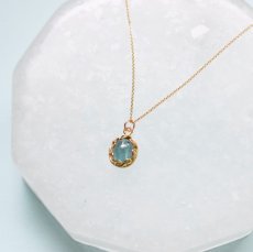 画像5: 【限定11のみ・Lサイズ12×10mm】世界十指の希少石　グランディディエライト　カボション　14kgf40cmネックレス (5)