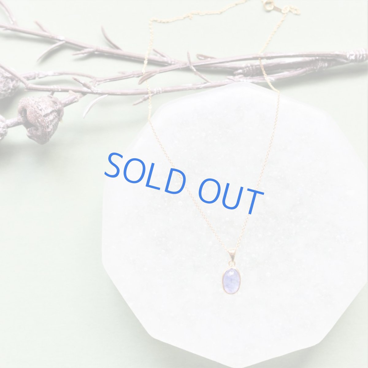 画像5: 【1点もの・オーバルA】AAA タンザナイト カボション ペンダント 約40cm 14kgfネックレス (5)