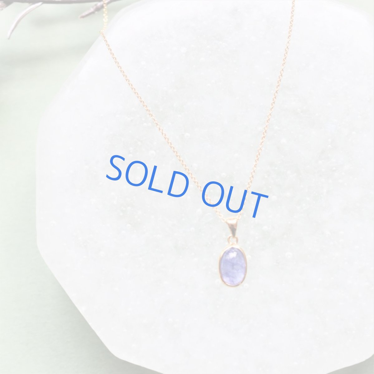 画像4: 【1点もの・オーバルA】AAA タンザナイト カボション ペンダント 約40cm 14kgfネックレス (4)