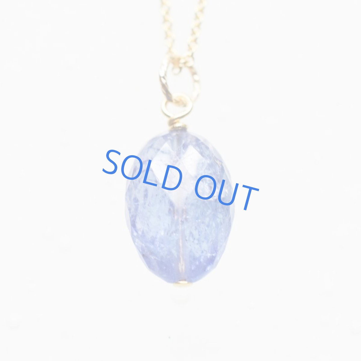 画像3: 【1点もの・オーバルD】AAA タンザナイト 大粒オーバルカット 約50cm サージカルステンレスネックレス (3)