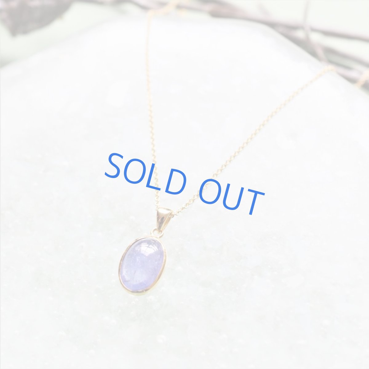 画像3: 【1点もの・オーバルB】AAA タンザナイト カボション ペンダント 約40cm 14kgfネックレス (3)