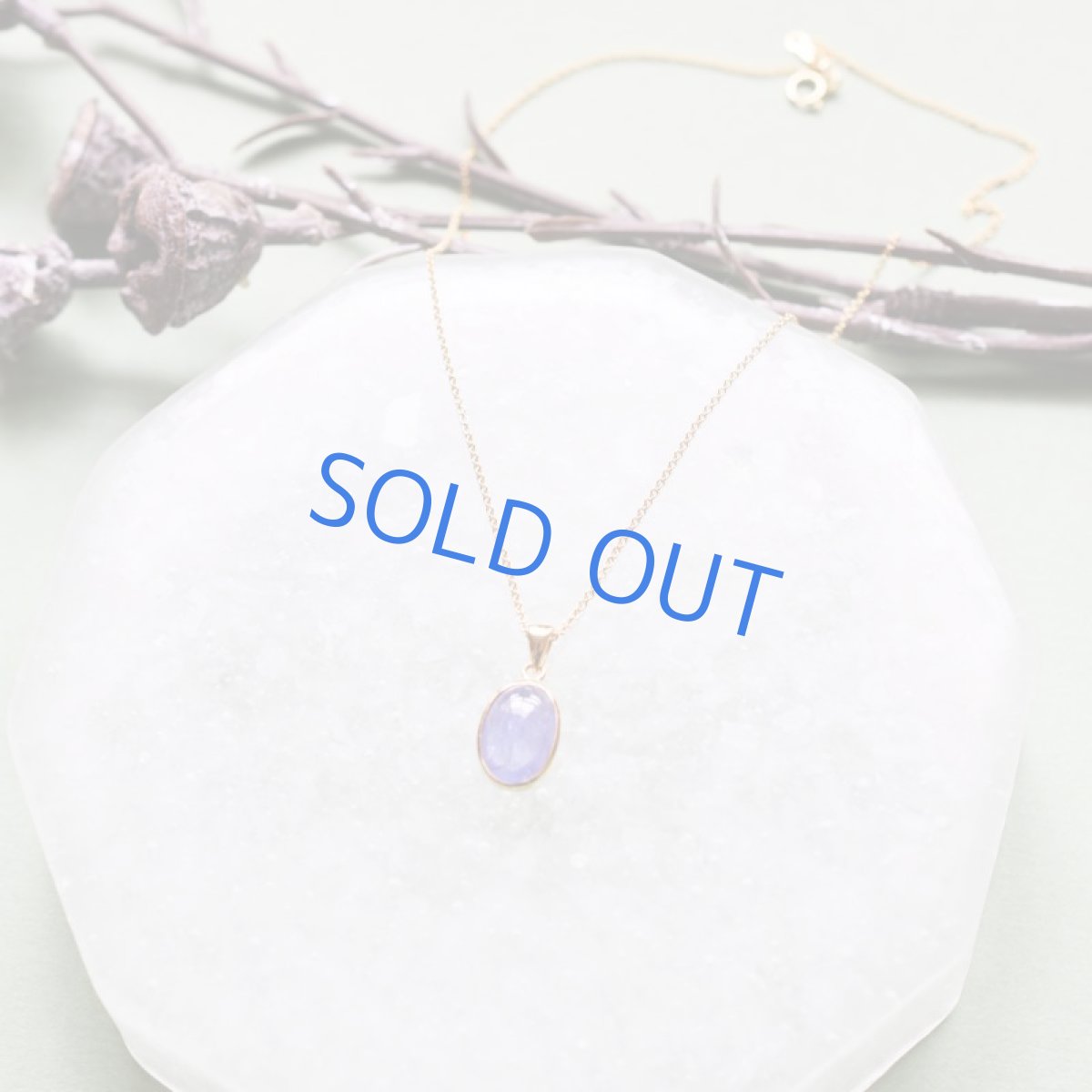 画像5: 【1点もの・オーバルB】AAA タンザナイト カボション ペンダント 約40cm 14kgfネックレス (5)