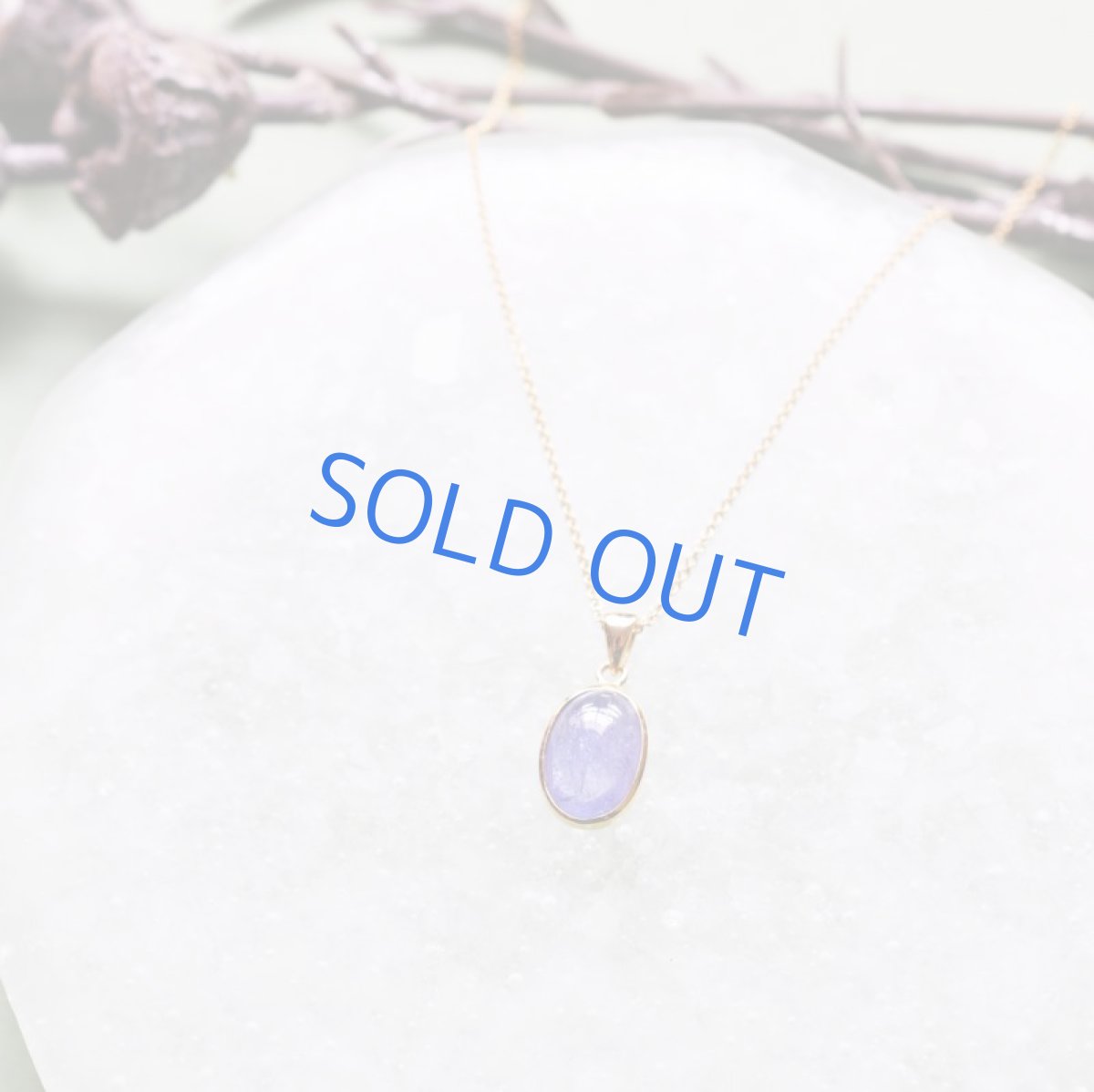 画像6: 【1点もの・オーバルB】AAA タンザナイト カボション ペンダント 約40cm 14kgfネックレス (6)