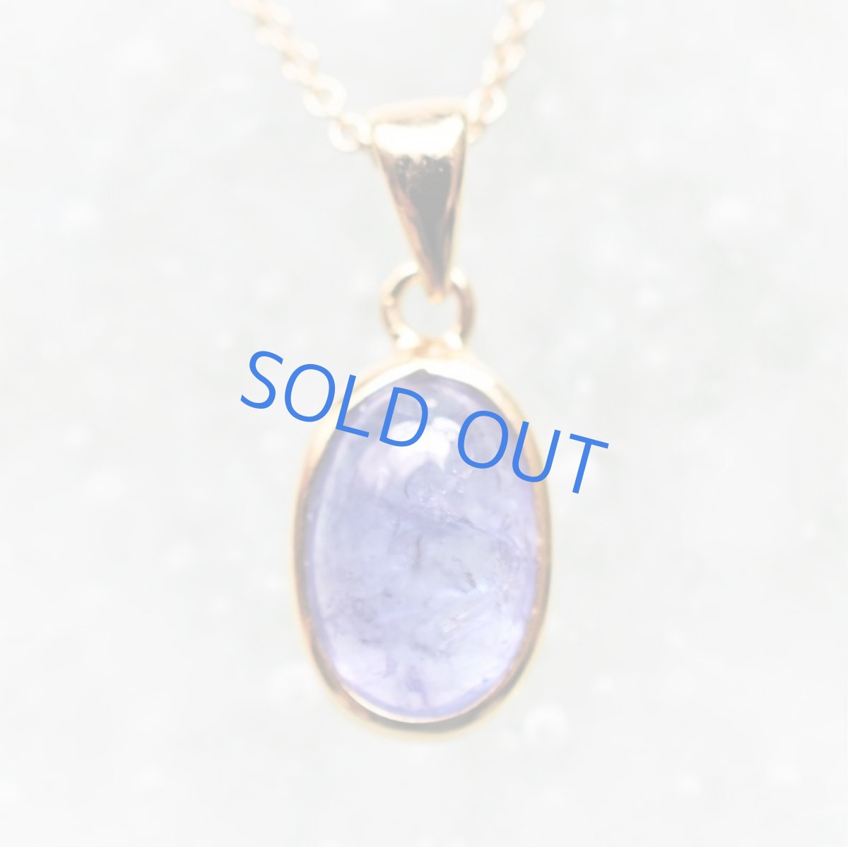 画像2: 【1点もの・オーバルA】AAA タンザナイト カボション ペンダント 約40cm 14kgfネックレス (2)