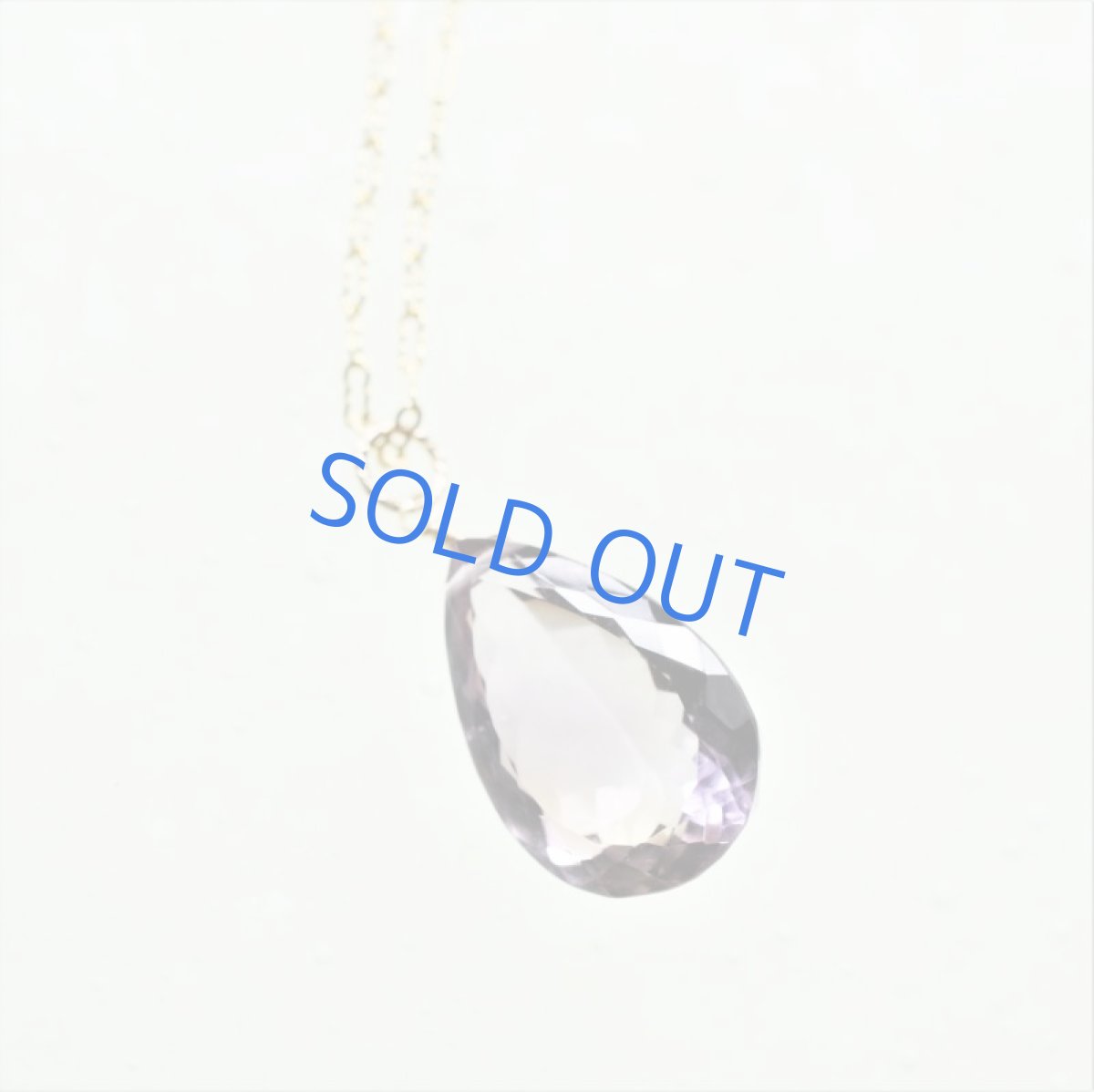 画像2: 【1点もの・JAペアシェイプ】ボリビア産非加熱　大粒　宝石質　アメトリン　ジェムルース　14kgfネックレス50cm (2)