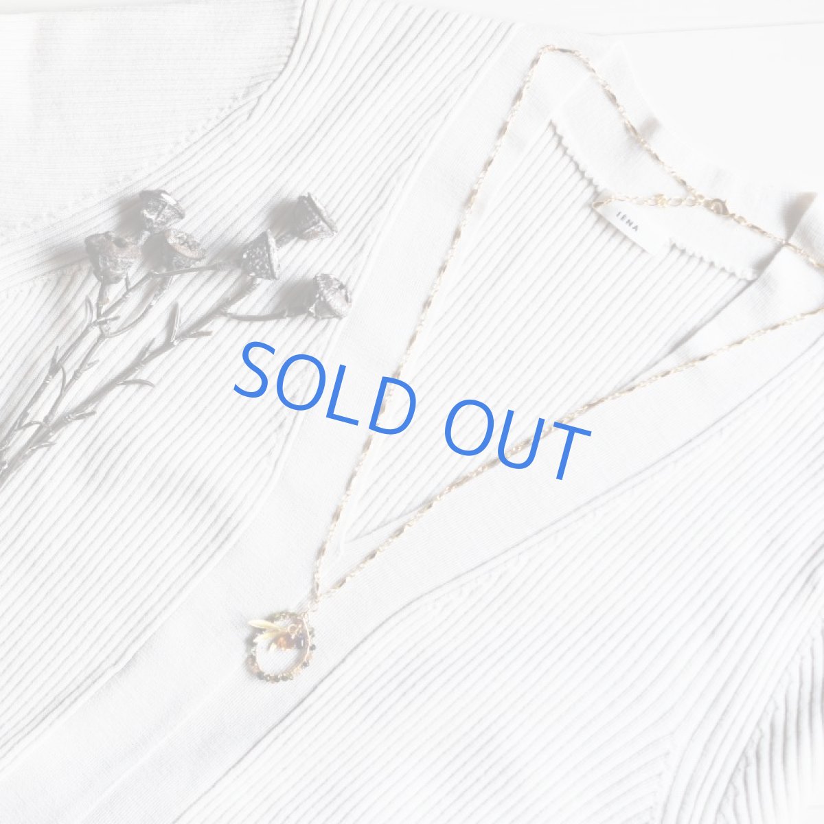 画像6: 【1点もの】グリーントルマリンワイヤー リーフチャーム ゴールドメッキチェーンネックレス約64+5cm (6)