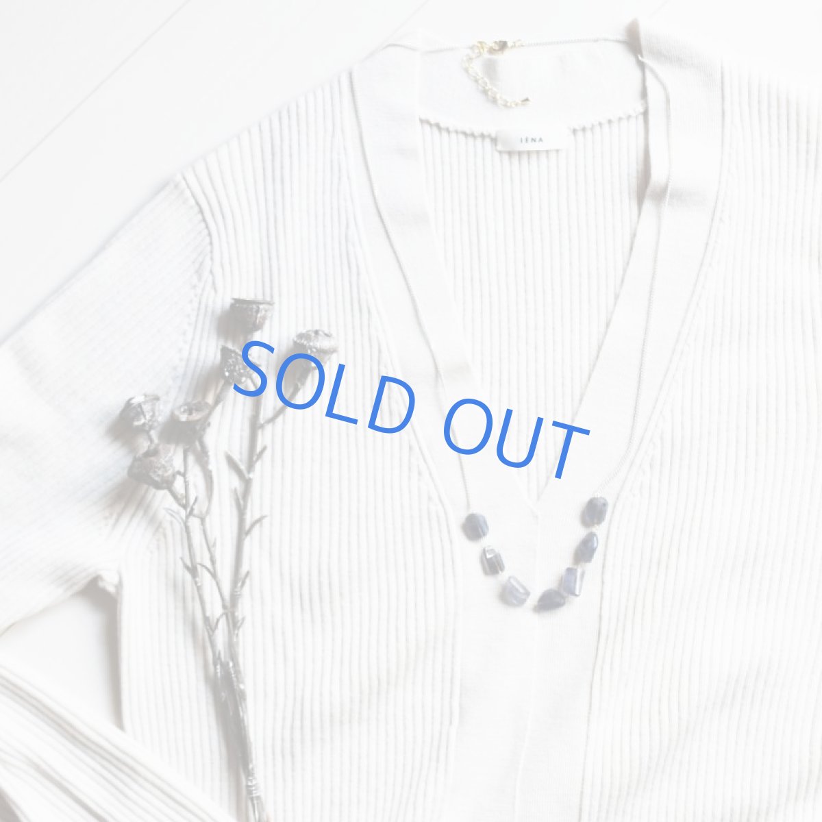 画像6: 【1点もの】アイオライトカットタンブル　ホワイトゴールドチェーン約68＋5cm (6)